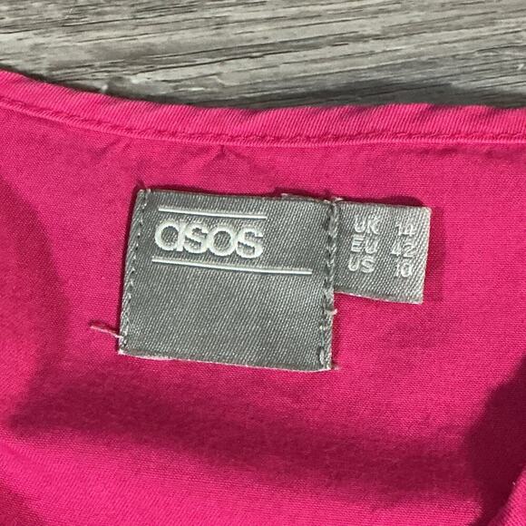 ASOS Women’s Pink Embroidered Boho Dress Size 10 US (14 UK, 42 EU) - Picture 6 of 8